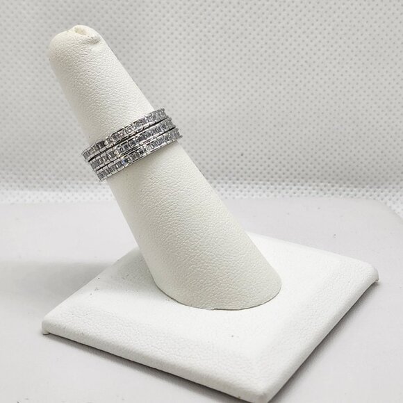 Brand New Sterling Silver 925 3pcs Gemstones Ring - Picture 3 of 5